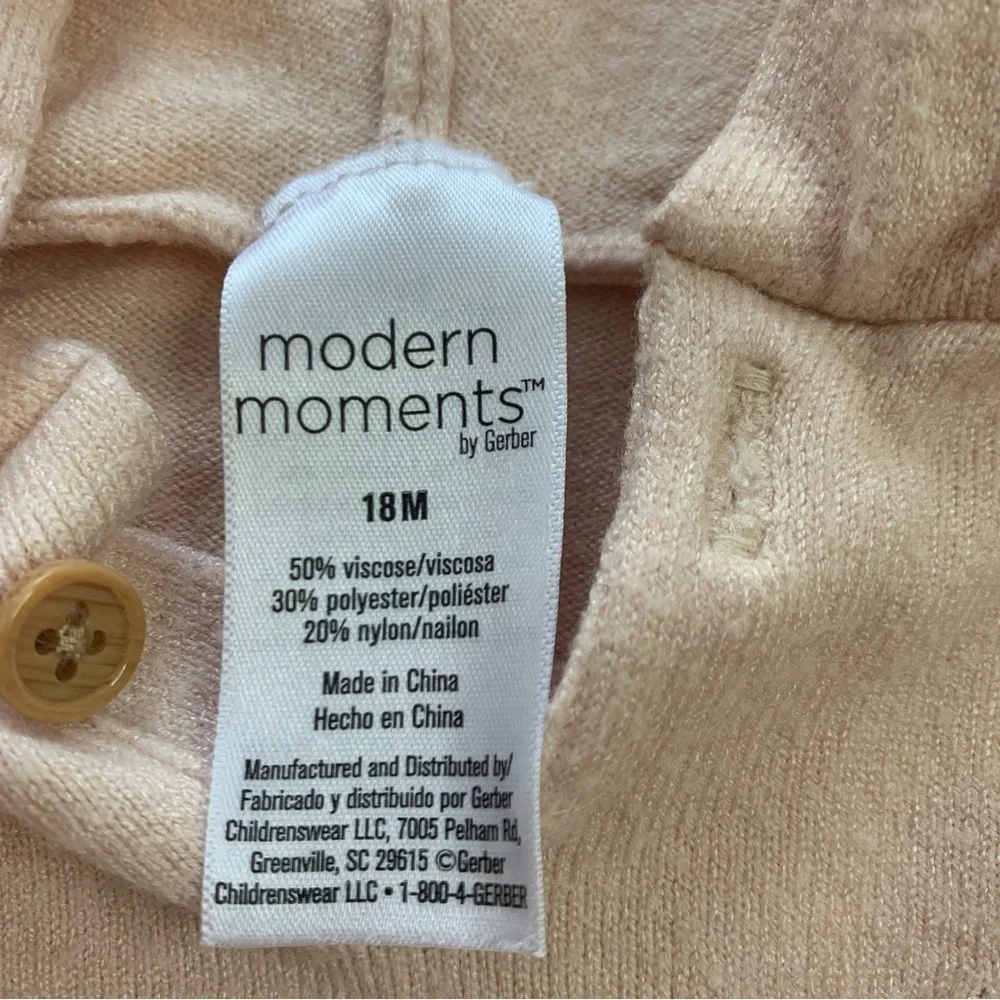 Gerber Modern Moments Soft Pink Buttoned Outfit
